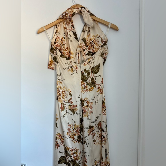 Reformation 2 Veria Silk Maxi Dress Halter Neck Bella - Picture 7 of 14